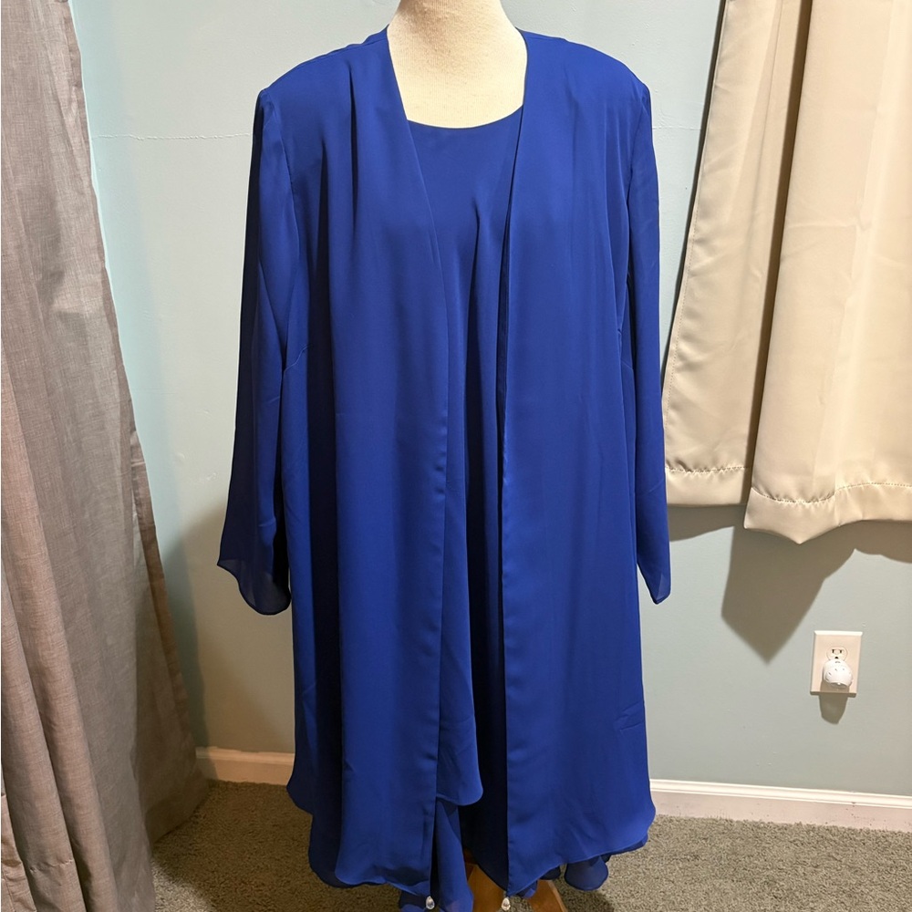 Chic Blue Dress Set